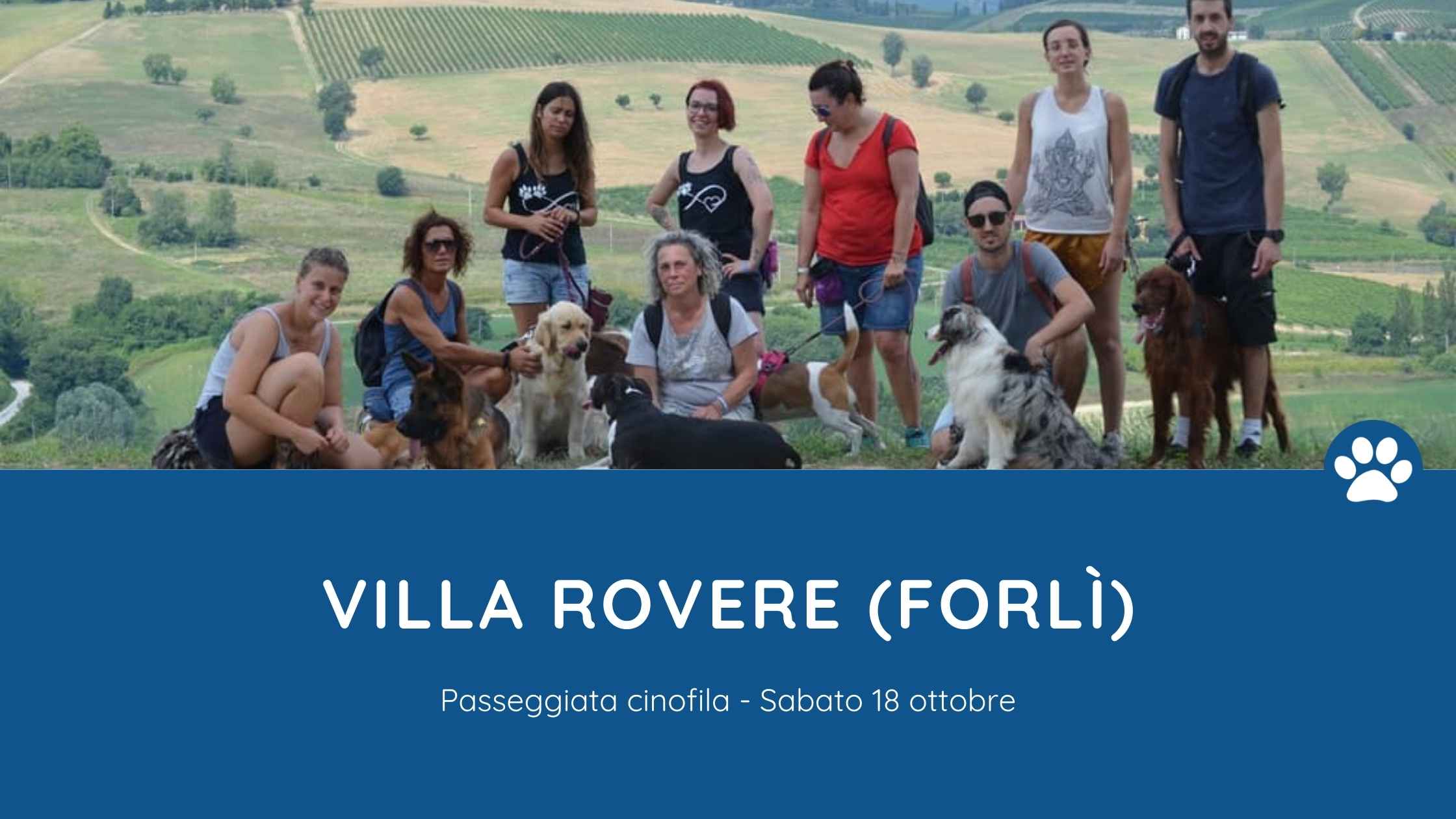 passeggiata cinofila villa rovere